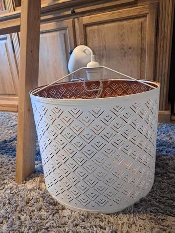 Ikea lamp wit goud, Enlèvement, Comme neuf, Blanc