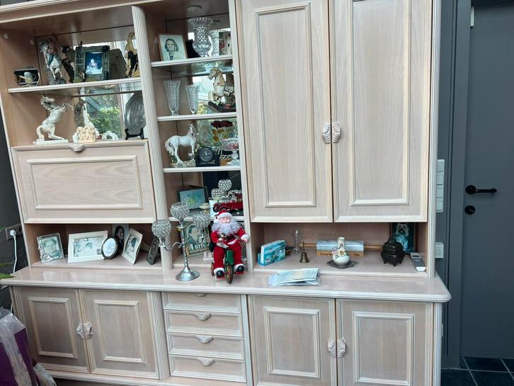 vitrine, Huis en Inrichting, Kasten | Vitrinekasten, Gebruikt, 200 cm of meer, 200 cm of meer, 50 tot 75 cm, Met lade(s), Met deur(en)