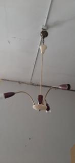 Retro 3 arm verlichting + muur verlichting  Blankenberge, Ophalen, Gebruikt