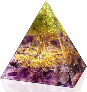Orgoniet Amethist Kristal Piramide GRATIS LEVERING beschikbaar voor biedingen