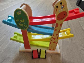 houten autobaan, renbaan - Eichhorn, Kinderen en Baby's, Ophalen of Verzenden
