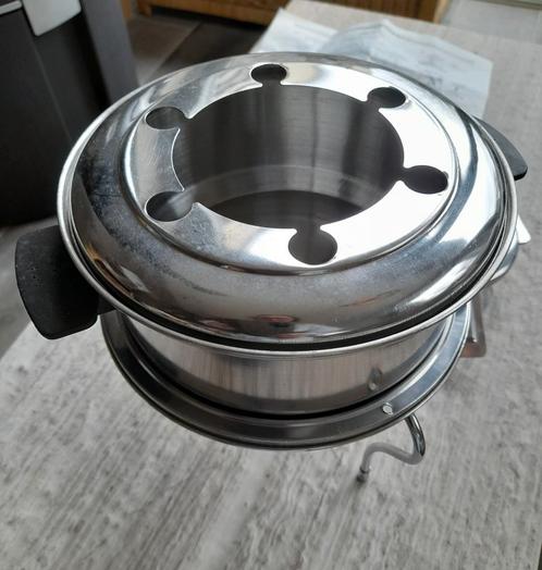 Fondueset + 6 borden voor fondue/gourmet + 6 vorken, Elektronische apparatuur, Fonduesets, Zo goed als nieuw