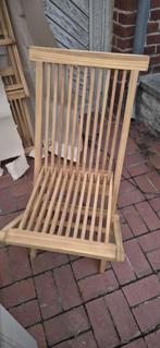 Chaises teck neufs, Tuin en Terras, Tuinstoelen, Ophalen, Nieuw, Teakhout, Inklapbaar