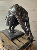BRONZEN LEVENSGROTE DUIKER, niet het kleinere model !!!, Tuin en Terras, Ophalen of Verzenden, Nieuw, Overige materialen, Mensenbeeld