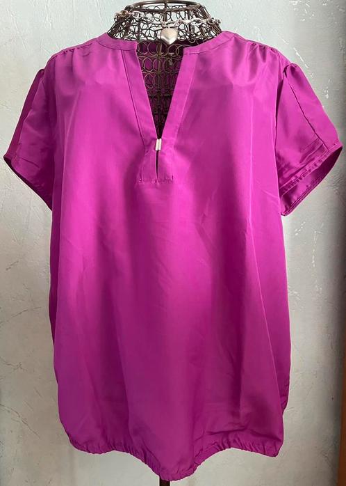 Broadway XL tof warm paars bloesje, Kleding | Dames, Blouses en Tunieken, Zo goed als nieuw, Maat 46/48 (XL) of groter, Paars