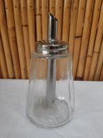 Vintage BMF glazen suikerpot/doser uit 1970 met inox tuit, Gebruikt, Verzenden, Overige typen, Glas