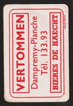 1 Carte à Jouer Rare avec Réklame BRASSERIE/ BIERE BELGIQUE, Envoi, Comme neuf, Carte(s) à jouer