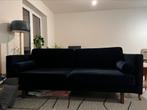 3 zits zetel in velour lux navy van Sofa Company., Huis en Inrichting, Ophalen, Zo goed als nieuw