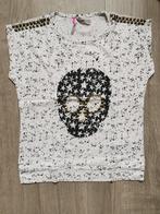 T-shirt met studs - maat 116, Kinderen en Baby's, Ophalen of Verzenden, Gebruikt, Meisje, Shirt of Longsleeve