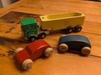 Houten auto's en vrachtwagen, Kinderen en Baby's, Ophalen of Verzenden