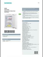 Integreerbare Diepvriezer merk Siemens, Minder dan 85 cm, Nieuw, Minder dan 60 cm, Energieklasse A of zuiniger