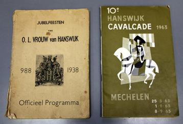2 Brochures over de JUBELFEESTEN O.L.V. van HANSWIJK Mechele