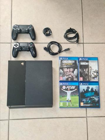 Sony PlayStation 4 | 2 Controllers | 4 Populaire Games beschikbaar voor biedingen
