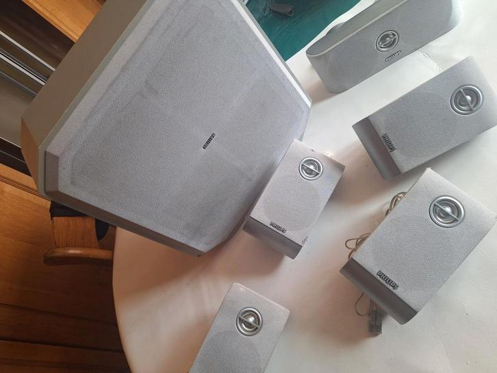 6 Philips speakers, Audio, Tv en Foto, Luidsprekerboxen, Zo goed als nieuw, Philips, Ophalen