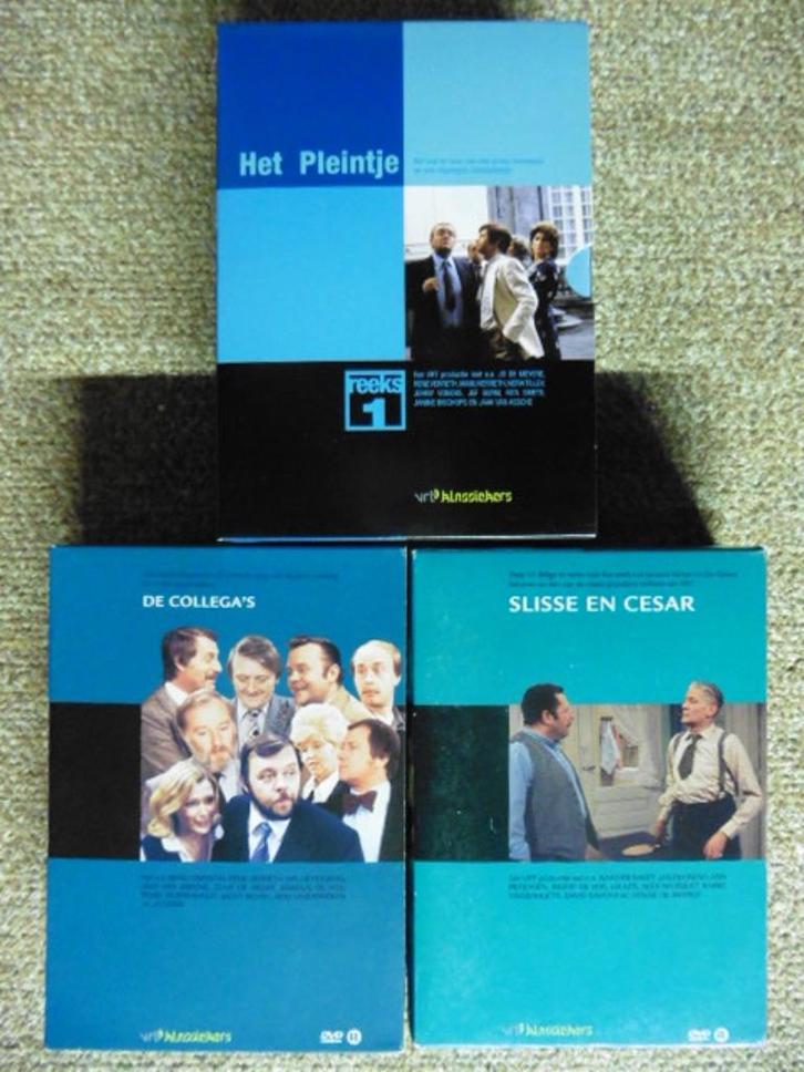 Vlaams TV DVD Pakket (Slisse en Cesar, Collega's, Pleintje ), Cd's en Dvd's, Dvd's | Nederlandstalig, Zo goed als nieuw, Tv fictie