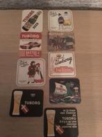 Lot oude Tuborg  bierkaartjes - bierviltjes, Ophalen of Verzenden, Gebruikt, Viltje(s)