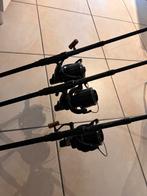 Sonik hengels/molens/sleeves, Watersport en Boten, Hengelsport | Karpervissen, Ophalen, Nieuw, Complete set