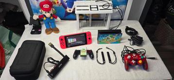 consoleswitch (v2) + 2 games + mario-controller en garantie  beschikbaar voor biedingen