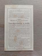oud doodsprentje  Diest/Antwerpen 1889, Envoi