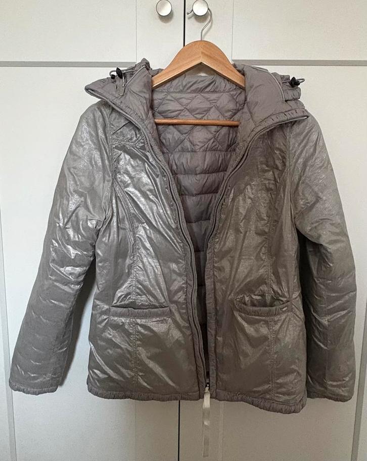 Veste hiver femme jas, Kleding | Dames, Jassen | Winter, Zo goed als nieuw, Maat 36 (S), Grijs, Ophalen of Verzenden
