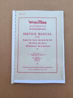 Service Manual: Wurlitzer 500/800 (1938) jukebox Nieuw !!!, Verzenden, Wurlitzer