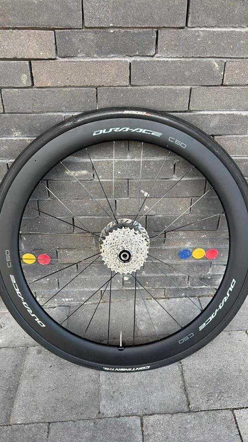 shimano dura ace R9270 disc wielen C50, 12 speed, Fietsen en Brommers, Fietsonderdelen, Zo goed als nieuw, Racefiets, Wiel, Ophalen of Verzenden