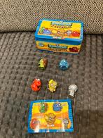 Metalen doos met 5 metaalkleurige zomlings, Ophalen of Verzenden