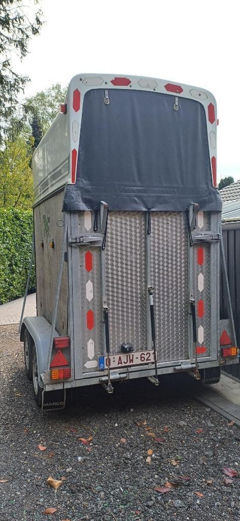 Paardentrailer 1,5 Marco in perfecte staat, Dieren en Toebehoren, Paarden en Pony's | Trailers en Aanhangwagens, Gebruikt, 1½-paards trailer