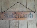 Vintage houten reclambord Rodenbach met zegel 1982, Verzamelen, Ophalen of Verzenden