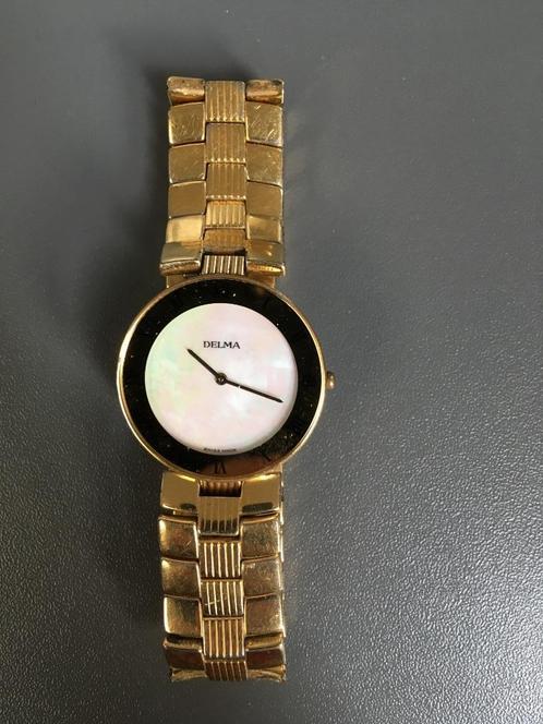 Gouden horloge 18k DELMA Swiss made, Bijoux, Sacs & Beauté, Montres | Femmes, Montre-bracelet, Or, Or, Enlèvement ou Envoi