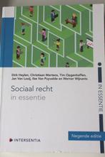 "Sociaal recht in essentie" (Dirk Heylen, ...), Boeken, Studieboeken en Cursussen, Ophalen of Verzenden, Gelezen, Hogeschool, Dirk Heylen; Ivo Verreyt