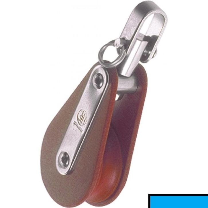 2 stuks HYE traditionele schijfsblok+wartel+D-sluit. Set v 2, Watersport en Boten, Bootonderdelen, Zo goed als nieuw, Dekbeslag