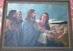 Schilderij Jezus zegend het graan, Antiek en Kunst, Kunst | Schilderijen | Klassiek, Ophalen