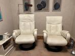 Set witte lederen relaxzetels, drie motoren, Imola, Enlèvement, Comme neuf, Cuir, Klassiek