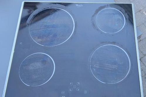 Vitrokeramische kookplaat Philips Whirpool, Elektronische apparatuur, Kookplaten, Gebruikt, Inbouw, Elektrisch, 4 kookzones, Ophalen