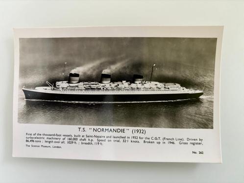 Vintage Carte Postale Militaire T.S. Normandie 1932, Collections, Cartes postales | Thème, Non affranchie, 1960 à 1980, Politique et Histoire