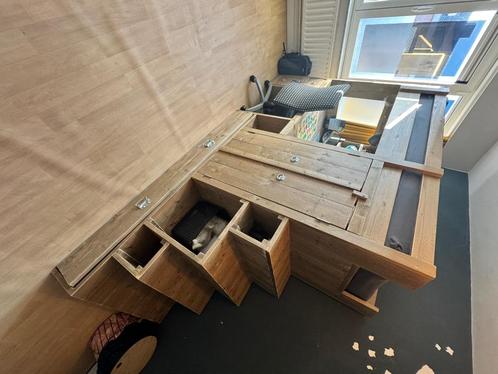 Hoogslaper kids of tieners, Huis en Inrichting, Slaapkamer | Stapelbedden en Hoogslapers, Zo goed als nieuw, Hoogslaper, 90 cm