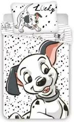 101 Dalmatiërs Baby Dekbedovertrek 100 x 135 cm - Katoen, Jongetje of Meisje, Wit, Dekbedovertrek, Nieuw