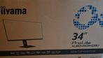 34 inch scherm monitor iiyama pro lite xub3493wqsu, Computers en Software, Monitoren, Iiyama, IPS, 101 t/m 150 Hz, Hoofdtelefoonaansluiting