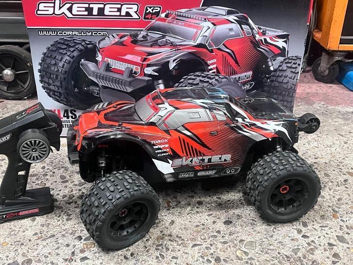 TEam Corally Sketer 1/10 4S + 2 Batterijen!!, Hobby en Vrije tijd, Modelbouw | Radiografisch | Auto's, Zo goed als nieuw, Auto offroad