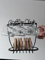 COFFEE CLUB-Tasses à café en verre et support en métal noir, Maison & Meubles, Neuf, Verre, Enlèvement, Autres styles