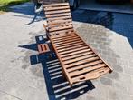 Houten ligbed, Tuin en Terras, Ophalen, Zo goed als nieuw, Hout, Verstelbaar