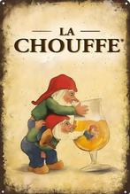 La Chouffe 3 - Panneau rétro vintage en métal pour homme, Enlèvement ou Envoi, Comme neuf, Panneau publicitaire