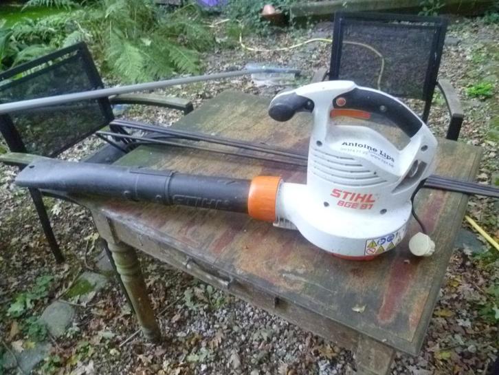 stihl bge 81 bladblazer, Tuin en Terras, Bladblazers, Gebruikt, Ophalen