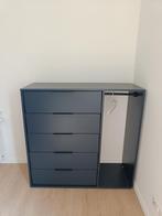Ladekast Ikea Nordmela 5 lades en hanggedeelte, Huis en Inrichting, Ophalen, 100 tot 150 cm, Zo goed als nieuw, Met hangruimte