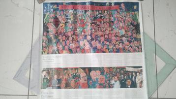 Poster met schilderij « L’entrée du diable à Bruxelles"(1990 beschikbaar voor biedingen