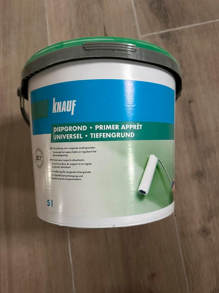 Knauf Primer Diepgrond 5l, Doe-het-zelf en Bouw, Verf, Beits en Lak, Nieuw, Verf, 5 tot 10 liter, Ophalen