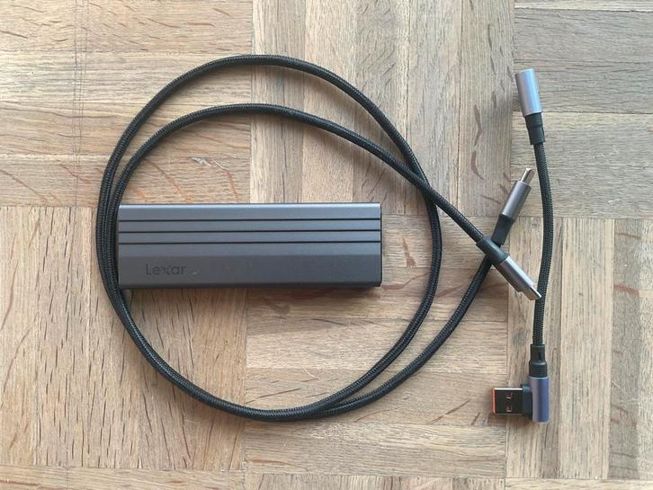 Kingston SSD 500gb (met Lexar USB-C behuizing), Computers en Software, Harde schijven, Zo goed als nieuw, SSD, USB, Ophalen of Verzenden