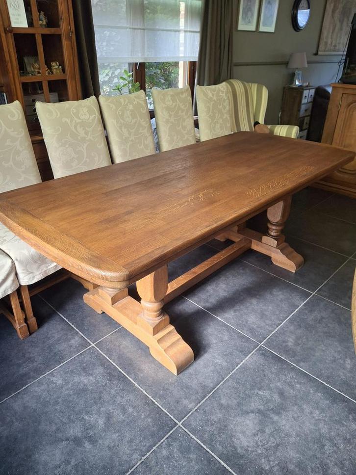 Eiken tafel in topconditie 90x210, Huis en Inrichting, Tafels | Eettafels, Zo goed als nieuw, Ophalen