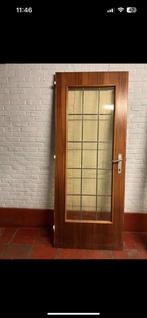 Binnendeur met glas, Bricolage & Construction, 200 à 215 cm, Verre, Enlèvement, Utilisé